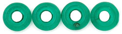 Donut Beads 8 x 2.5mm : Emerald