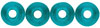 Donut Beads 8/2.5mm : Teal