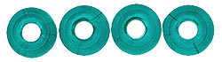 Donut Beads 8 x 2.5mm : Teal