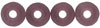 Donut Beads 8 x 2.5mm : Matte - Amethyst