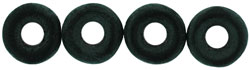 Donut Beads 8 x 2.5mm : Matte - Jet