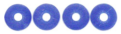 Donut Beads 8 x 2.5mm : Matte - Cobalt