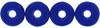 Donut Beads 8/2.5mm : Matte - Cobalt