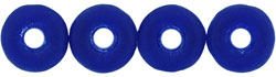 Donut Beads 8 x 2.5mm : Matte - Cobalt