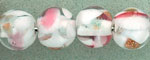 Petal Beads 6mm - Round : Crystal/Pink/Aventurine