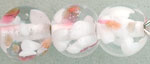 Petal Beads 8mm - Round : Crystal/Pink/Aventurine
