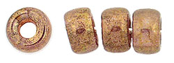Roll Beads 6mm : Luster - Transparent Gold/Smokey Topaz