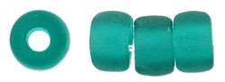 Roll Beads 6mm : Matte - Emerald