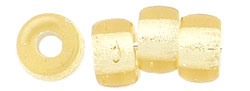 Roll Beads 6mm : Silver Foil - Lt Topaz