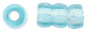 Roll Beads 6mm : Silver Foil - Aquamarine