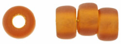 Roll Beads 9mm : Matte - Dk Topaz