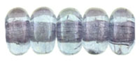Rondelle 3mm : Luster - Transparent Denim Blue
