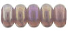 Rondelle 3mm : Luster Iris - Milky Amethyst