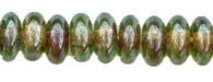 Rondelle 4mm : Luster - Transparent Green