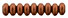 Rondelle 4mm : Matte - Metallic Antique Copper