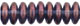 Rondelle 6mm : Luster - Transparent Amethyst
