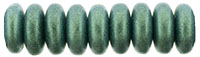 Rondelle 6mm : Metallic Suede - Lt Green