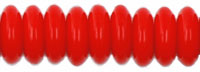 Rondelle 6mm : Opaque Red