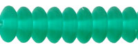 Rondelle 6mm : Matte - Emerald