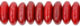 Rondelle 6mm : Gray Luster - Opaque Red