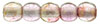 Round Beads 2mm : Luster - Transparent Topaz/Pink