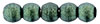 Round Beads 2mm : Metallic Suede - Lt Green