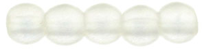 Round Beads 2mm : Sueded Gold Crystal