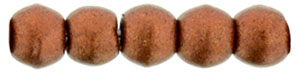 Round Beads 2mm : Matte - Metallic Antique Copper