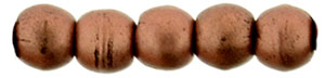 Round Beads 2mm : Matte - Metallic Bronze Copper