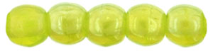 Round Beads 2mm : Luster Iris - Milky Dk Peridot