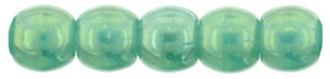 Round Beads 2mm : Luster Iris - Atlantis Green