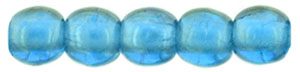 Round Beads 2mm : Luster Iris - Capri Blue