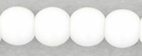 Round Beads 3mm : Opaque White
