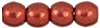 Round Beads 3mm : ColorTrends: Saturated Metallic Cherry Tomato