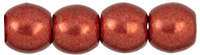 Round Beads 3mm : ColorTrends: Saturated Metallic Cherry Tomato