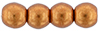 Round Beads 3mm : ColorTrends: Saturated Metallic Russet Orange