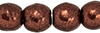 Round Beads 3mm : ColorTrends: Saturated Metallic Chicory Coffee