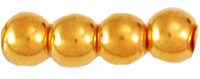 Round Beads 3mm : 24K Gold Plate