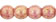Round Beads 3mm : Luster - Opaque Topaz/Pink