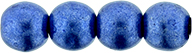 Round Beads 4mm : ColorTrends: Saturated Metallic Navy Peony