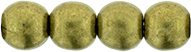 Round Beads 4mm : ColorTrends: Saturated Metallic Golden Lime