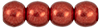 Round Beads 4mm : ColorTrends: Saturated Metallic Cherry Tomato