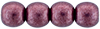 Round Beads 4mm : ColorTrends: Saturated Metallic Red Pear