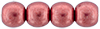 Round Beads 4mm : ColorTrends: Saturated Metallic Valiant Poppy