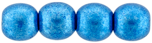 Round Beads 4mm : ColorTrends: Saturated Metallic Nebulas Blue