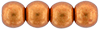 Round Beads 4mm : ColorTrends: Saturated Metallic Russet Orange