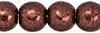 Round Beads 4mm : ColorTrends: Saturated Metallic Chicory Coffee