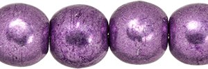 Round Beads 4mm : ColorTrends: Saturated Metallic Grapeade