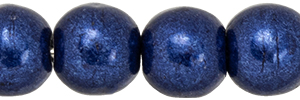 Round Beads 4mm : ColorTrends: Saturated Metallic Evening Blue