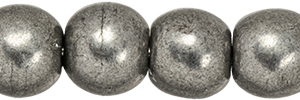 Round Beads 4mm : ColorTrends: Saturated Metallic Frost Gray